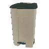 BAJA CUBO BASURA EXT.120 L.TAPA PLASTICO+PEDA+RUED 03-158-40