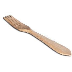 BAJA MENAJE MADERA TENEDOR 22 CM MESA      F22B