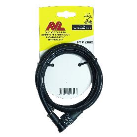 AVL CANDADO CABLE CUBIERTA DE COMBINACION 3 DIGITOS PYM2809