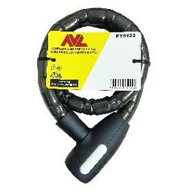 AVL CANDADO CABLE DE CUBIERTA 22X85 CM CON LLAVE SERRETA PY5122