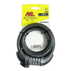 AVL CANDADO CABLE CUBIERTA COMBINACION 5,5 MM 4 DIGITOS PYM3840