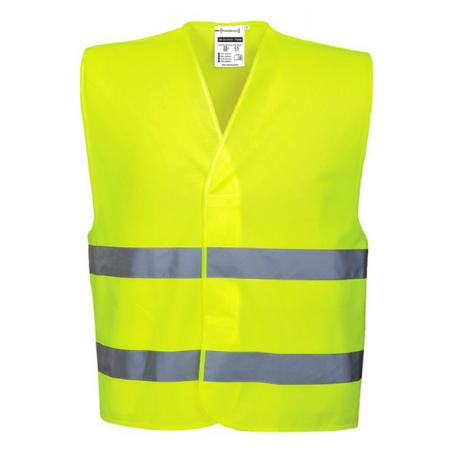 MARCA ALTA VISIBILIDAD CHALECO 2 BANDA CIERRE VELCRO T-M HV714YF