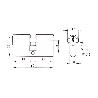 BOMBILLO YL5  60- 30X30MM EUROPERFIL LATON