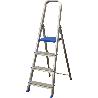 SIFER ESCALERA DOMESTICA ALUMINIO 6 PELDAÑOS 8 CM ECO 2002-02004