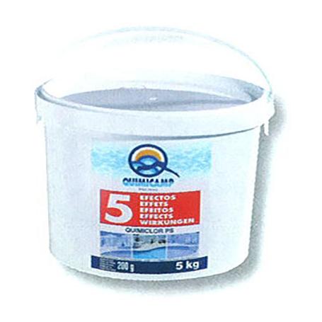CLORO PASTILLAS 5 EFECTOS 250 GR 5 KG BIDON