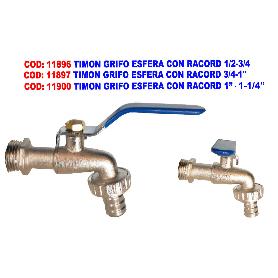 PLUVIA GRIFO ESFERA PALANCA M-M 3-4X1 ADAPTA MANGUERA 1 JARDIN