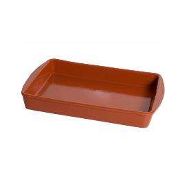 FUENTE RECTANGULAR BARRO ALAS 26X19 CM