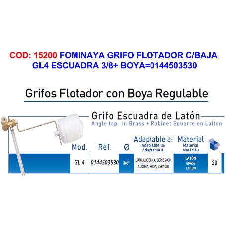 FOMINAYA FINSTOCK GRIFO FLOTADOR C-BAJA GL4 3-8+ BOYA 0144503530