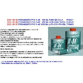 PEGAMENTO PVC N-40   500 ML LATA CON PINCEL IT00404
