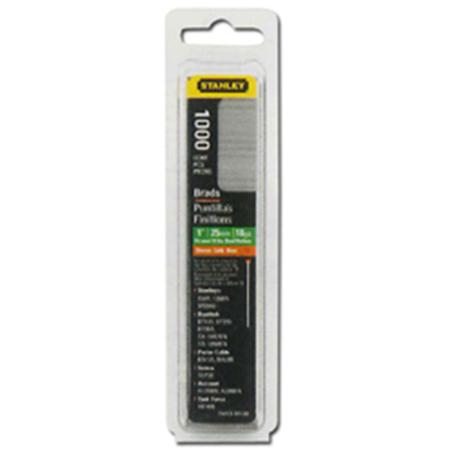STANLEY CLAVO BRAD 8 300 E TIPO  J 1-SWK-BN100T 25 MM 1000 U