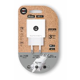 TECH CARGADOR MOVIL PARED ULTRAPIDA 25W BLANCO USB-C-PD 2264