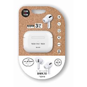 TECH AURICULARES INALAMBRICO BLAN+ESTUCHE CARGA CABLE APPLE 1410