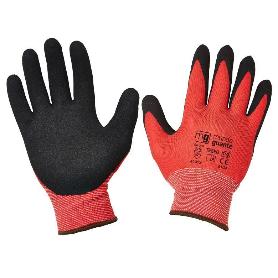GUANTE SIFERFOAM PALMA NITRILO SANDY ROJO-NEGRO T-10 XL TESEO (CAJA 12 UNIDADES)
