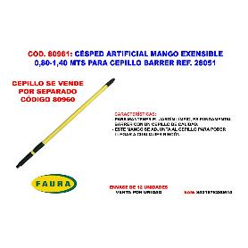 CESPED ARTIFICIAL MANGO EXTENSIB. 0,80-1,40 CEPILLO BARRER 28051