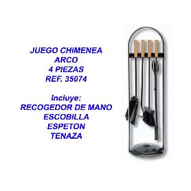 JUEGO CHIMENEA MODELO ARCO 4 PIEZAS 35074