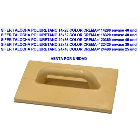 SIFER FINSTOCK TALOCHA POLIURETANO 18X32 COLOR CREMA 118320