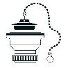 TECNO VALVULA LAVABO BIDE 70 MM 1-1-2 (T61) 50315