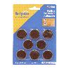 FIELTRO ADH. 8 CIRCULOS DE 27MM MARRON BLISTER 8