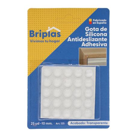 GOTA SILICONA ANTIDESLIZANTE ADH. 25 UD 10MM BLISTER 25