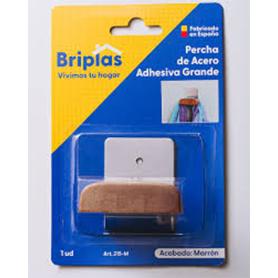 BRIPLAS  COLGADOR PERCHA COCINA INOX ADHES 1U GRANDE  215M
