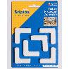 BRIPLAS FIELTRO ADHESIVO 6 U ESCUADRA 39X39X12 MM BLANCO 109B