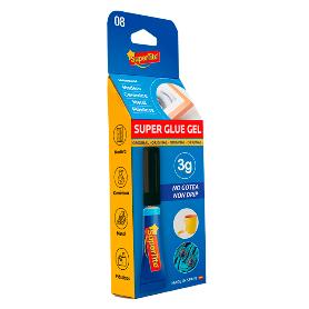Supertite adhesivo superglue gel instantaneo ciano 1 x 3 gr 2408 SUPERTITE ADHESIVO SUPERGLUE GEL INSTANTANEO CIANO 1 X 3 GR 2408