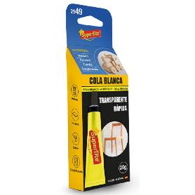 Supertite cola blanca madera transparente 1 x 20gr 2549 SUPERTITE COLA BLANCA MADERA TRANSPARENTE 1 X 20GR 2549