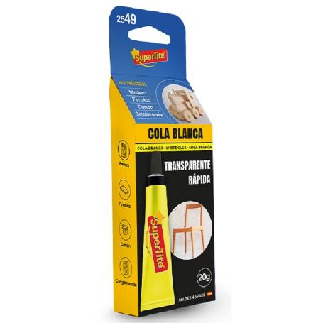 SUPERTITE COLA BLANCA MADERA TRANSPARENTE 1 X 20GR 2549