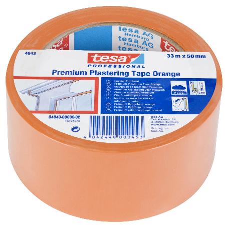 TESA CINTA DE REVOCO PREMIUM NARANJA 33 X 50 04843