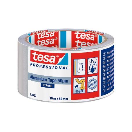 TESA CINTA ALUMINIO FUERTE 50 MICRAS 10MX50MM 63652