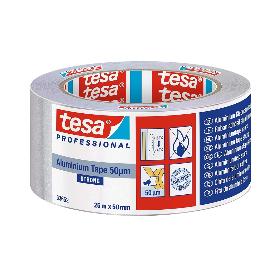 TESA CINTA ALUMINIO FUERTE 50 MICRAS 25MX50MM 63652