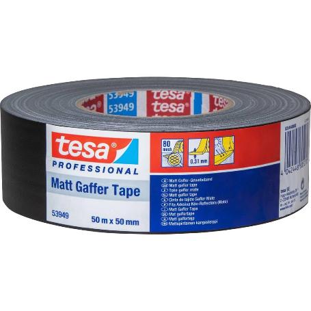 TESA CINTA DE TEJIDO GAFFER MATE 50MX50MM 53949