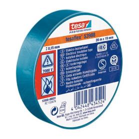 TESA CINTA AISLANTE HOMOLOGADA AZUL 20MX19MM 53988