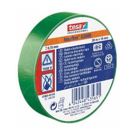 TESA CINTA AISLANTE HOMOLOGADA VERDE MATE 20MX19MM 53988