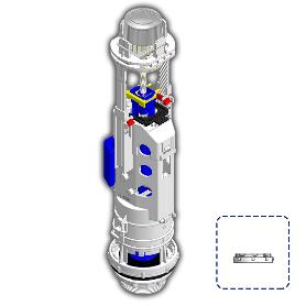 TECNO MECANISMO ANTIVANDALICO DOBLE DESCARGA PULSADOR 50777