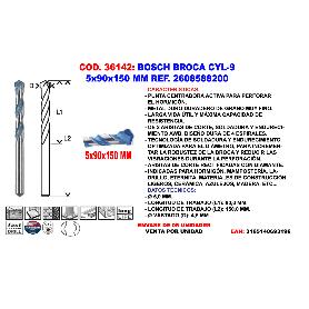 BROCA EXPERT CYL-9 MULTICONSTRUCTION DE 5 X 90 X 150&NBSP;MM