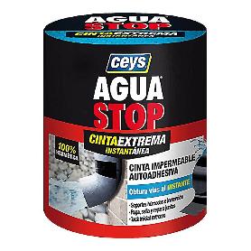 CINTA EXTREMA AGUA STOP 10 CM NEGRA ROLLO 1.5 M