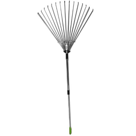 SIFER JARDIN ESCOBA REGULABLE 15 PUAS M-TELESCOPICO ACERO R4CHL