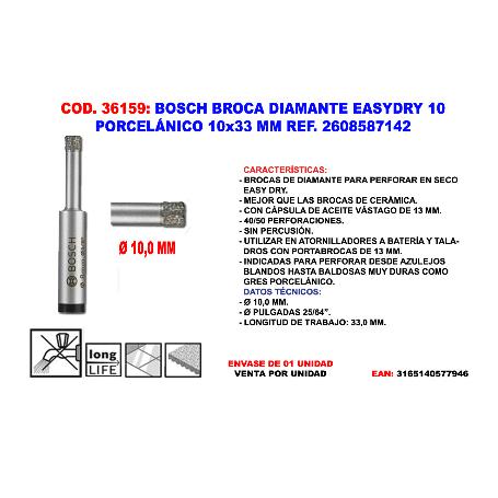 BROCA PRO CERAMIC DRY, 10 X 33 X 13 MM