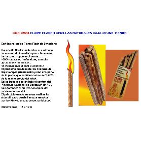 FLAME FLASCH CERILLAS NATURALES CAJA 30 UND 1 105 139