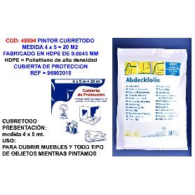 PINTOR CUBRETODO 4X5  20 M2 CUBIERTA DE PROTECCION 96902010