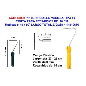 PINTOR MANGO VARILLA RODILLO CORTA 10 145X 90)LARGO 280 14510616