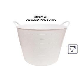 CAPAZO AGRICOLA USO ALIMENTARIO PLASTIC 42 LT BLANCO52X45X37CM