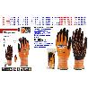 GUANTE SIFER NYLON+NITRILO PUNTOS SICRODOT T-9NARANJA HEFESTO