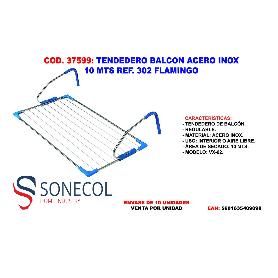 TENDEDERO BALCON ACERO INOX 10 MTS VX-02 REF. 302P