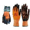 GUANTE SIFER NYLON+NITRILO PUNTO SICRODOT T-10 NARANJA HEFESTXLP