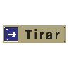 PLACA ADH.TIRAR HORIZONTAL PVC 53X165MM 4721 BL FINSTOCK