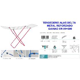 TENDEDERO ALAS DELTA METAL REFORZADO GAVIAO ER-01 300 (CAJA 8 UNIDADES)