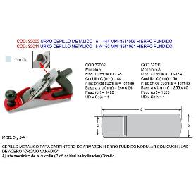 URKO CEPILLO METALICO 5 240X54  MM 3511005 HIERRO FUNDIDO