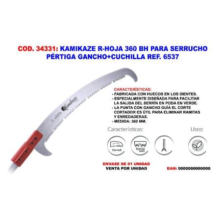 KAMIKAZE R-HOJA 360BH PARA SERRUCHO PERTIGA GANCHO+CUCHI 6537